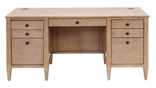 Executive Desks Martin Furniture Double Pedestal Desk,  Fully Assembled
