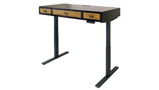 Adjustable Height Desks & Tables Martin Furniture Mid-Century Wood Electronic Sit/Stand Desk