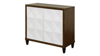 Storage Cabinets Martin Furniture Modern Wood 40in Console with Doors - Fully Assembled