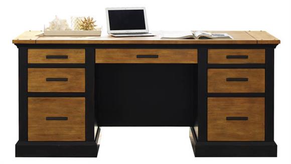 Executive Desks Martin Furniture Double Pedestal Executive Desk