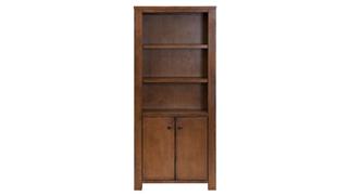 Bookcases Martin Furniture Rustic Wood Bookcase with Doors, Fully Assembled