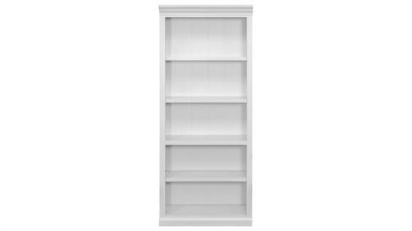 Modern Wood Open Bookcase - Fully Assembled