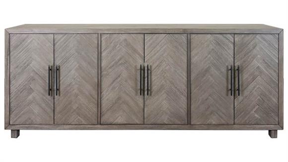 90in Wood Accent Cabinet