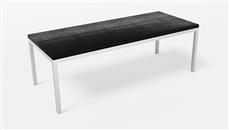Coffee Tables WFB Designs 48in W x 24in D x 16in H Metal Leg Coffee Table