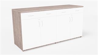 Buffets WFB Designs 72in W x 24in D x 36in H Two-Tone Buffet Credenza