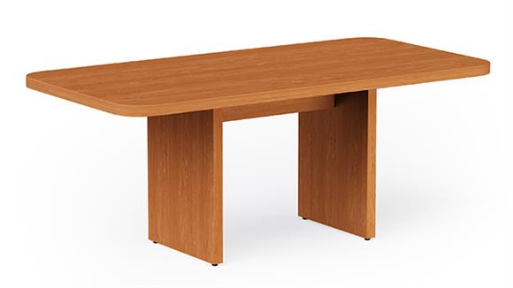 8ft Radius Corner Rectangular Conference Table - 48in wide