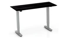Adjustable Height Desks & Tables Mayline 48" Non-Handed Straight Bridge with 2-Stage Height-Adjustable Base
