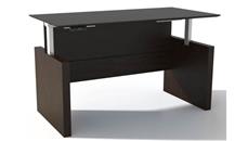 Adjustable Height Desks & Tables Mayline Height-Adjustable 63" Straight Front Desk