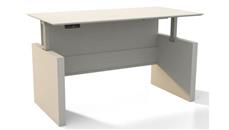 Adjustable Height Desks & Tables Mayline Height-Adjustable 72" Straight  Front Desk