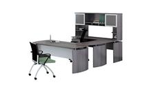U Shaped Desks Mayline 72" U Shaped Desk with Hutch