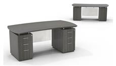 Executive Desks Mayline 72" Double Pedestal Desk