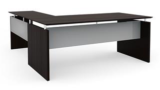 L Shaped Desks Mayline 63in x 84in Reversible L-Desk