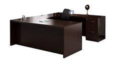 U Shaped Desks Mayline 72in x 102in Double Pedestal U-Desk