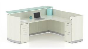 Reception Desks Mayline Office Furniture L Shaped Reception Desk