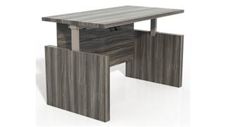 Adjustable Height Desks & Tables Mayline Office Furniture Height-Adjustable 72" Conference Front Desk with Base