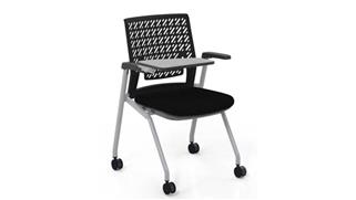 Stacking Chairs Mayline Office Furniture Flex Back Training Chair with Tablet