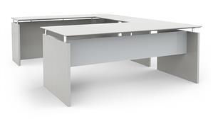 U Shaped Desks Mayline Office Furniture 72in x 104in Reversible U-Desk