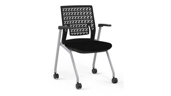 Stacking Chairs Mayline Flex Back Training Chair with Arms