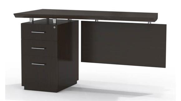 Desk Parts & Accessories Mayline Single Pedestal Desk Return