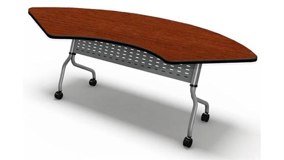 Training Tables Mayline 67" x 24" Crescent Training Table