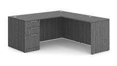 L Shaped Desks WFB Designs 60in W x 78in D Single Pedestal L-Desk
