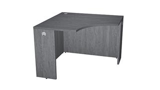 Corner Desks WFB Design 42" x 42" Corner Desk with 24" D Work Surface Ends