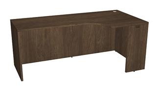 Executive Desks WFB Design 71" W x 24" D  Desk Shell with Extended Corner