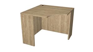 Corner Desks WFB Designs 36" x 36" Corner Desk with 24" D Work Surface Ends