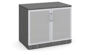 Storage Cabinets WFB Design 29" H Storage Cabinet with Glass Doors