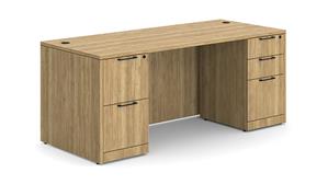 Executive Desks WFB Designs 60in x 24in Double Pedestal FF/BBF Desk