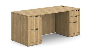 Executive Desks WFB Designs 60in x 24in Double Pedestal Desk