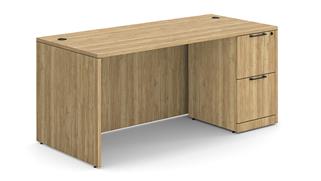 Executive Desks WFB Designs 48" x 30" Single File/File Pedestal Desk