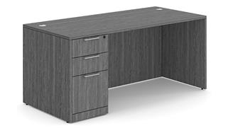 Executive Desks WFB Designs 60" x 24" Single Box/Box/File Pedestal Desk