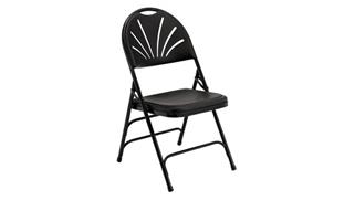 Folding Chairs National Public Seating Fan Back Polyfold Chair