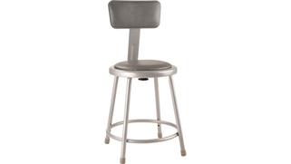 Kitchen Stools National Public Seating 18in H Padded Stool with Backrest