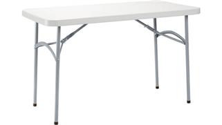 Folding Tables National Public Seating 24" x 48" Heavy Duty Folding Table