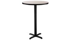 Pub & Bistro Tables National Public Seating 24in Round x 42in H - X Base Café Table