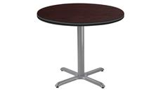Pub & Bistro Tables National Public Seating 36in Round Café Table with X Base, 30in Height