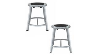 Drafting Stools National Public Seating 18in H Titan Stool, Steel Seat