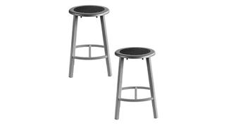 Drafting Stools National Public Seating 24in H Titan Stool, Steel Seat