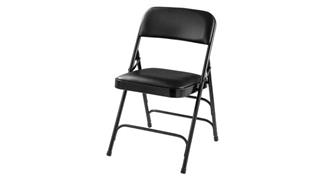 Folding Chairs National Public Seating Vinyl Upholstered Premium Folding Chair with Triple Brace Double Hinge