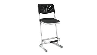 Drafting Stools National Public Seating 24" Stool with Blow Molded Seat and Back