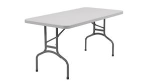 Folding Tables National Public Seating 60" Lightweight Folding Table