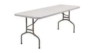 Folding Tables National Public Seating 72" Lightweight Folding Table