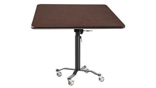 Adjustable Height Desks & Tables National Public Seating 36in Square, Adjustable Height Café Table