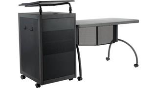 Computer Desks National Public Seating Teachers WorkPod Desk and Lectern Kit