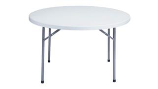 Folding Tables National Public Seating 48" Round Lightweight Folding Table