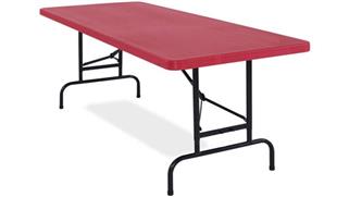 Folding Tables National Public Seating Adjustable Height Blow Molded Folding Table
