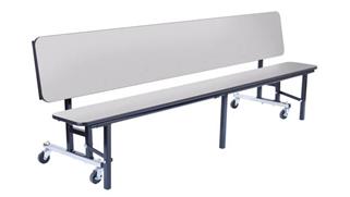 Folding Tables National Public Seating 8ft Convertible Bench Table
