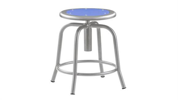 Adjustable Height Stool With Metal Seat